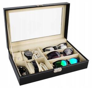 ISO 8497 Organizér na brýle a hodinky Box na 9ks