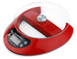 TEMPO-KONDELA GELSA, digitální kuchyňská váha, červená