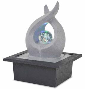 Interiérová fontána s LED osvětlením, polyresin 244288