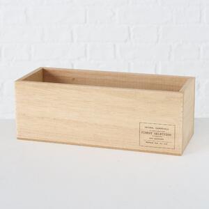 Boltze Dekorativní dřevěný box Natural Set 2 ks