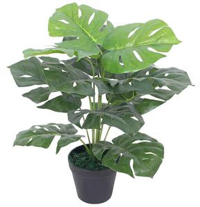 Umělá rostlina monstera s květináčem 45 cm zelený 244434