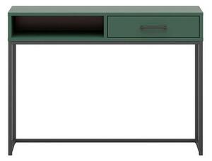 TUMBEN psací stůl TOL1S, zelená/černý kovový rám