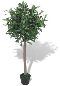 Umělá rostlina vavřín s květináčem 120 cm zelený 244453
