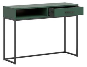 TUMBEN psací stůl TOL1S, zelená/černý kovový rám