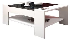 ARKTIC konferenční stolek, bílá/černá lesk