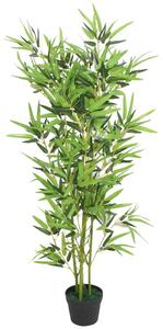 Umělá rostlina bambus s květináčem 120 cm zelený 244456