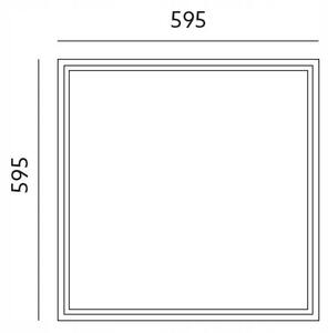 Přisazený LED panel 50 W, 6000 K, studená bílá