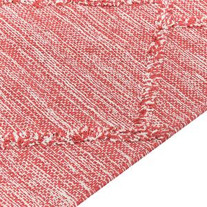 Bavlněný koberec 140 x 200 cm červený NIDGE