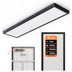 Přisazený LED panel 5600 lm, 30 × 120 cm, 40 W, neutrální bílá 4000 K