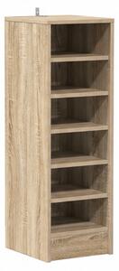 Skříňka na boty, botník, 6 polic, dřevo, 92x36x32 cm, dub sonoma, Dekorino BB20260074