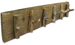 Věšák na kabáty směs recyklovaného dřeva 60 x 15 cm 244501