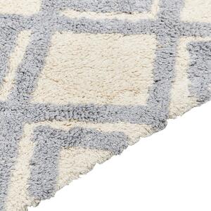 Bavlněný koberec 80 x 150 cm béžový/ šedý NEVSEHIR