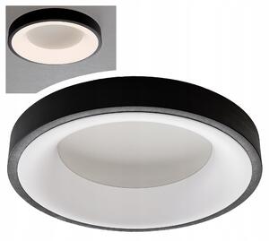 Černé kulaté stropní LED svítidlo 50 W, 4000 K, 5000 lm, Ø 60 cm