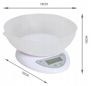 ISO-234 Digitální kuchyňská váha 5 Kg + miska
