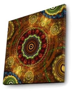 Wallity Obraz s LED osvětlením MANDALA 25 28 x 28 cm