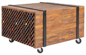 Odkládací stolek, teak, 60x60x38 cm 244515