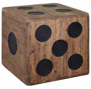 Úložný box mindi dřevo 40 x 40 x 40 cm design hrací kostky 244559