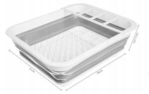 ISO 15096 Skládací odkapávač na nádobí silikonový