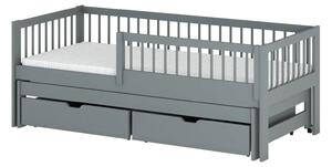 Legno Dětská rozkládací postel Softi šedá Rozměr (cm): 80x160