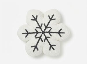 Dekorační polštářek SNOWFLAKE 35x35 cm, bílý