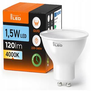 LED žárovka GU10 230 V, 1,5 W, 120 lm, 4000 K – neutrální bílá, úhel 120°