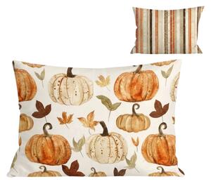 Flanelový povlak na polštář PUMPKINS & STRIPES 50x70 cm, barevný