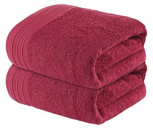 LIVARNO home Froté ručník, 50 x 100 cm, 2 kusy (červená) (100358529004)