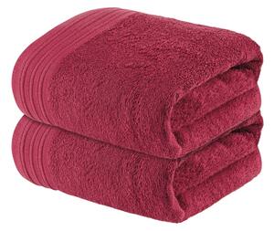 LIVARNO home Froté ručník, 50 x 100 cm, 2 kusy (červená) (100358529004)