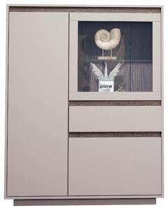 VYSOKÁ KOMODA, barvy ořechu, kašmírová, 110/141/41 cm Stylife - Vysoké komody