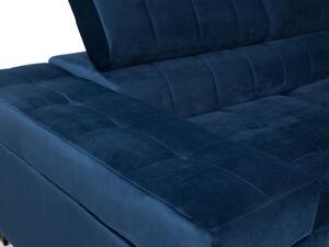 Rohová sedačka na každodenní spaní COLUMBUS - šedá, levý roh