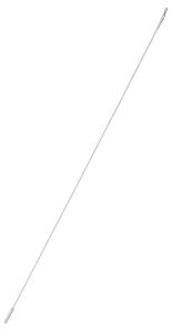 Kovová tyč na závěsy bílá 125 cm