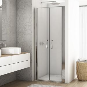 Ronal DIVERA D22T2 dvoukřídlé sprchové dveře 70 cm Šířka: 700 mm, Profil: Aluchrom, Sklo: Hladké čiré