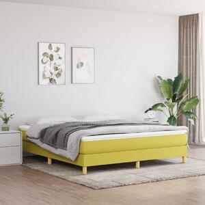 Box spring postel zelený 160 x 200 cm textil