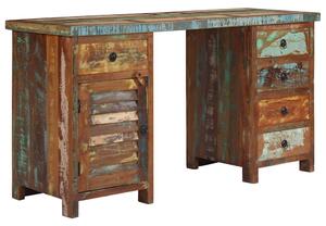 Psací stůl se skříňkami masivní recyklované dřevo 140x50x77 cm 244846