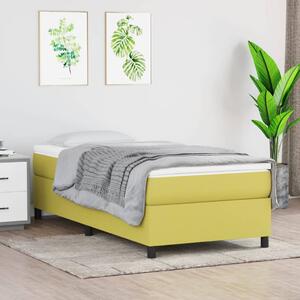 Box spring postel zelená 90 x 200 cm textil