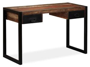 Psací stůl s 2 zásuvkami masivní recyklované dřevo 120x50x76 cm 244905