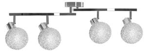Toolight - Stropní lampa závěsná kovová 4xE27 60W APP673-4C, chromová, OSW-05643