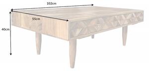 Konferenční stolek ALPINE 100 CM masiv akácie honey Nábytek | Obývací pokoj | Konferenční stolky | Všechny konferenční stolky