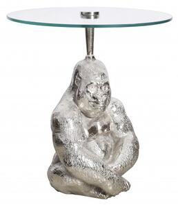 Odkládací stolek Kong 45cm stříbrný/ 43204