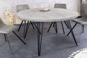 Kulatý jídelní stůl SCORPION 80 CM šedý masiv mango Nábytek | Jídelní prostory | Jídelní stoly | Všechny jídelní stoly