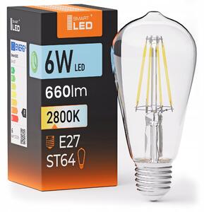LED žárovka E27 230 V, 6 W, 660 lm, 2800 K – teplá bílá