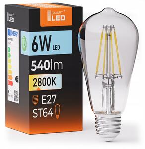 LED žárovka E27 6 W, 540 lm, 2800 K – teplá bílá