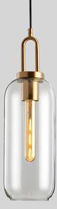 Toolight - Závěsné svítidlo ze skla 1xE27 60W APP442-CP, zlatá, OSW-05636