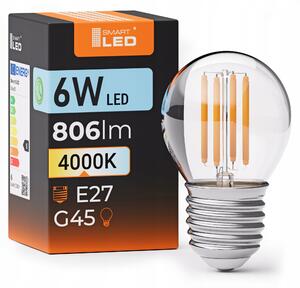LED žárovka E27 6 W, 806 lm, 4000 K – neutrální bílá
