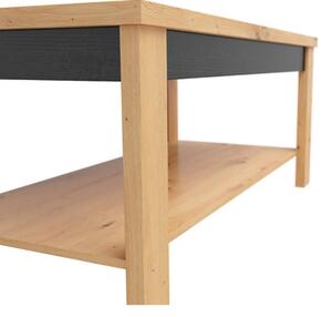 OSTIA konferenční stolek LAW/120, dub artisan/černý lesk