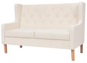 2místná pohovka textil krémově bílá 245450