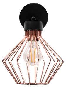 Toolight - Nástěnná lampa 1xE27 392180, růžové zlato-černá, OSW-08559
