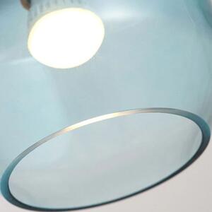 Toolight - Skleněná stropní svítilna 1xE27 APP433-1CP, modrá, OSW-00562