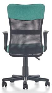 Modrá profilovaná kancelářská otočná židle NORA
