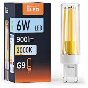 Bílá LED žárovka G9 6 W, 900 lm, 3000 K – teplá bílá, IP20, 18 × 73 mm